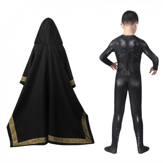 2022 Black Adam Kids Jumpsuit with Cloak 2022 Black Adam Kids Jumpsuit with Cloak