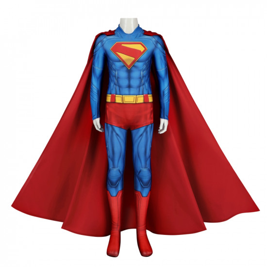 2025 Superman Legacy Clark Kent Kids Jumpsuit with Cloak 2025 Superman Legacy Clark Kent Kids Jumpsuit with Cloak