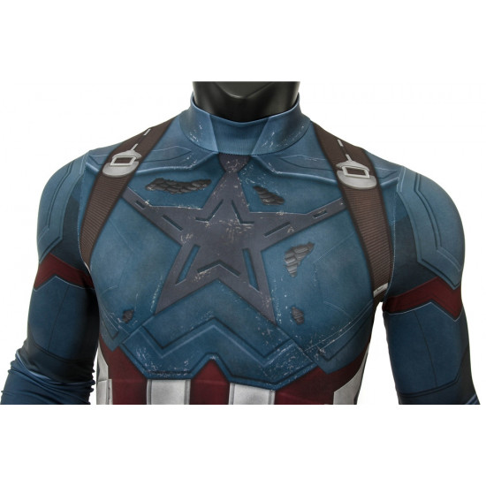 Avengers 3 Infinity War Captain America 3D Jumpsuit Avengers 3 Infinity War Captain America 3D Jumpsuit