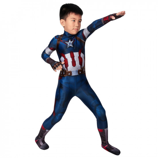Avengers Age of Ultron Captain America Kids 3D Jumpsuit Avengers Age of Ultron Captain America Kids 3D Jumpsuit
