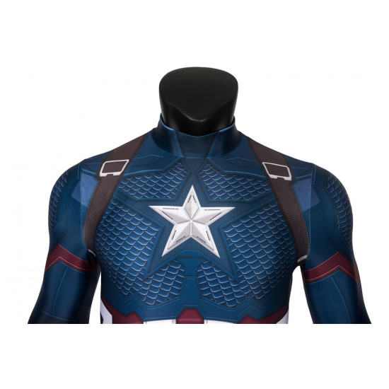 Avengers: Endgame Steven Rogers Captain America 3D Jumpsuit Avengers: Endgame Steven Rogers Captain America 3D Jumpsuit