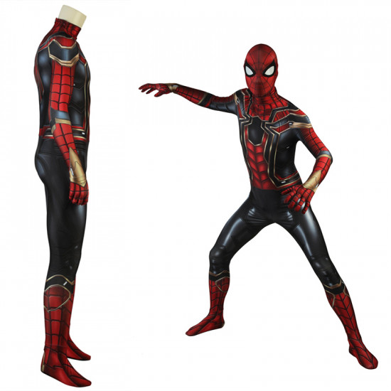 Avengers Infinity War Spider Man Cosplay Costume 3D Printed Jumpsuit Avengers Infinity War Spider Man Cosplay Costume 3D Printed Jumpsuit