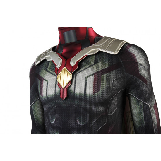 Avengers Infinity War Vision Cosplay Costume 3D Shade Printed Jumpsuit Avengers Infinity War Vision Cosplay Costume 3D Shade Printed Jumpsuit