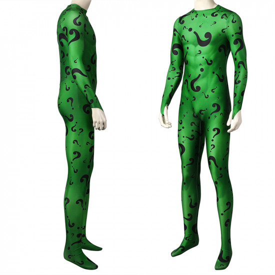 Batman Forever Riddler Green Cosplay Jumpsuit Batman Forever Riddler Green Cosplay Jumpsuit