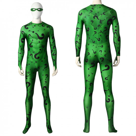 Batman Forever Riddler Green Cosplay Jumpsuit Batman Forever Riddler Green Cosplay Jumpsuit