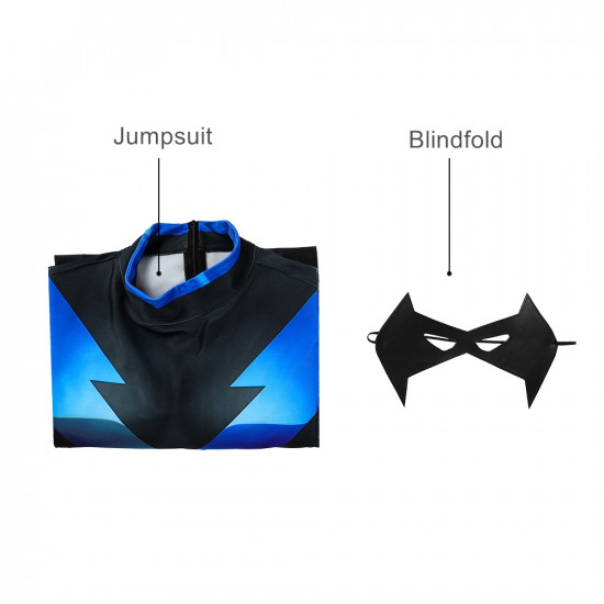 Batman: Under the Red Hood Nightwing 3D Jumpsuit Batman: Under the Red Hood Nightwing 3D Jumpsuit