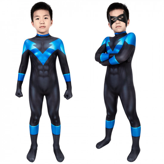 Batman: Under the Red Hood Nightwing Kids 3D Jumpsuit Batman: Under the Red Hood Nightwing Kids 3D Jumpsuit