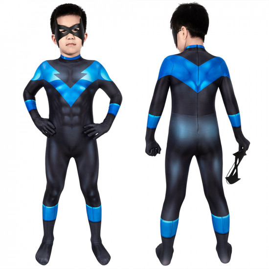 Batman: Under the Red Hood Nightwing Kids 3D Jumpsuit Batman: Under the Red Hood Nightwing Kids 3D Jumpsuit