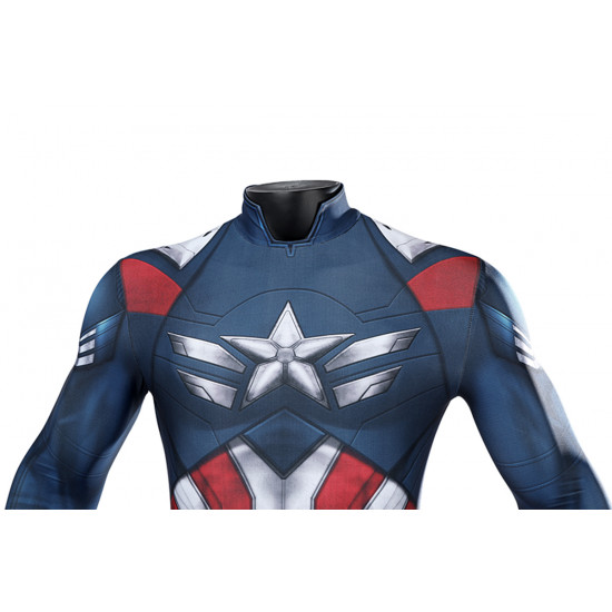 Captain America 4 Sam Wilson Cosplay Jumpsuit Captain America 4 Sam Wilson Cosplay Jumpsuit
