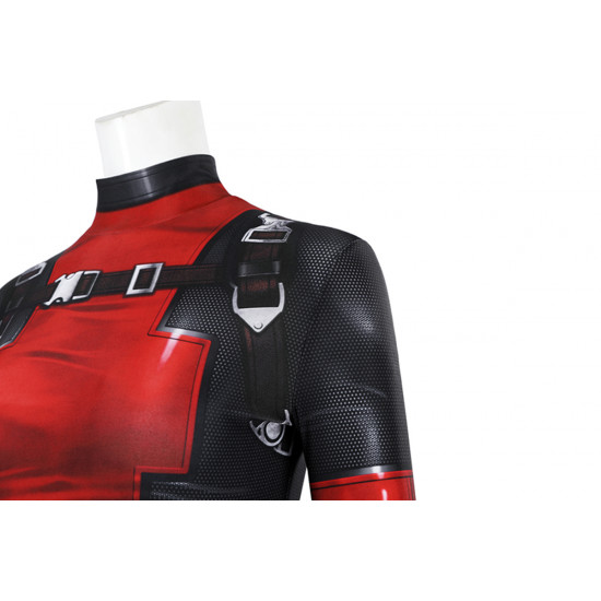 Lady Deadpool Female Deadpool Cosplay Jumpsuit