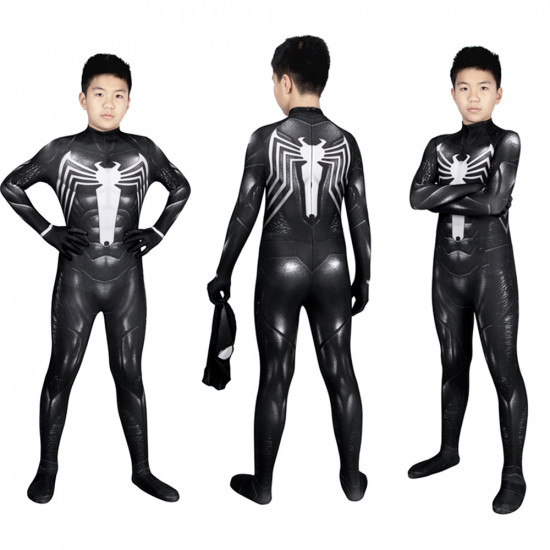 Marvel Spider-Man 2 Venom Black Suit Kids Jumpsuit Marvel Spider-Man 2 Venom Black Suit Kids Jumpsuit