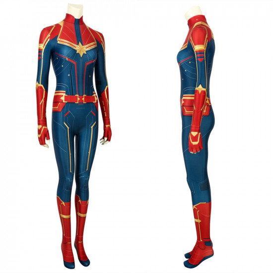 Movie Captain Marvel 3D Cosplay Jumpsuit Movie Captain Marvel 3D Cosplay Jumpsuit