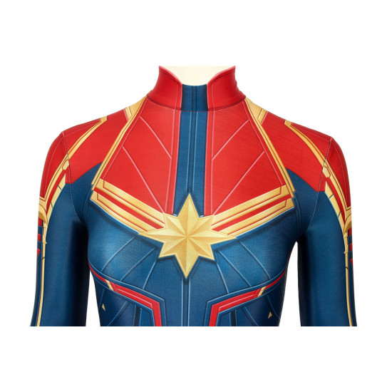 Movie Captain Marvel 3D Cosplay Jumpsuit Movie Captain Marvel 3D Cosplay Jumpsuit