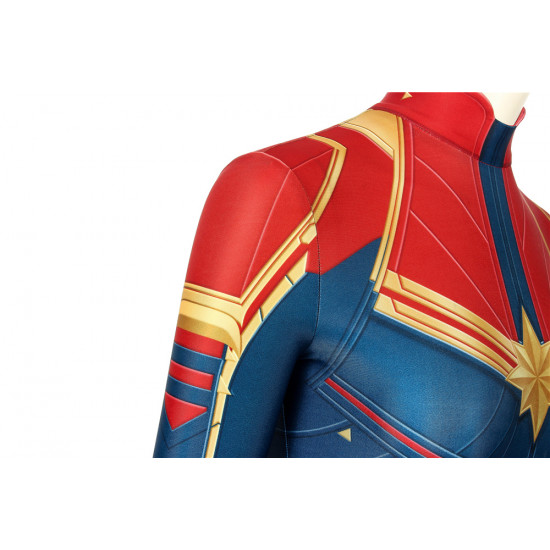 Movie Captain Marvel 3D Cosplay Jumpsuit Movie Captain Marvel 3D Cosplay Jumpsuit