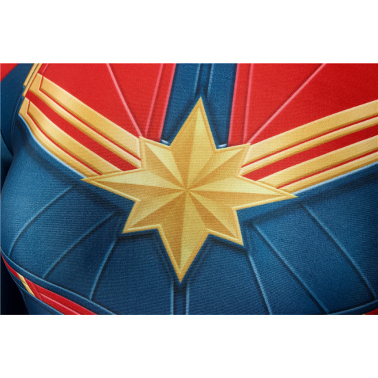 Movie Captain Marvel 3D Cosplay Jumpsuit Movie Captain Marvel 3D Cosplay Jumpsuit
