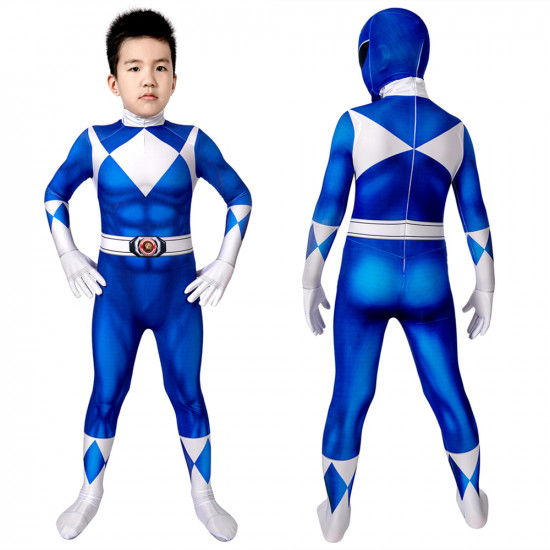 Power Rangers Billy Blue Ranger Kids 3D Jumpsuit Power Rangers Billy Blue Ranger Kids 3D Jumpsuit