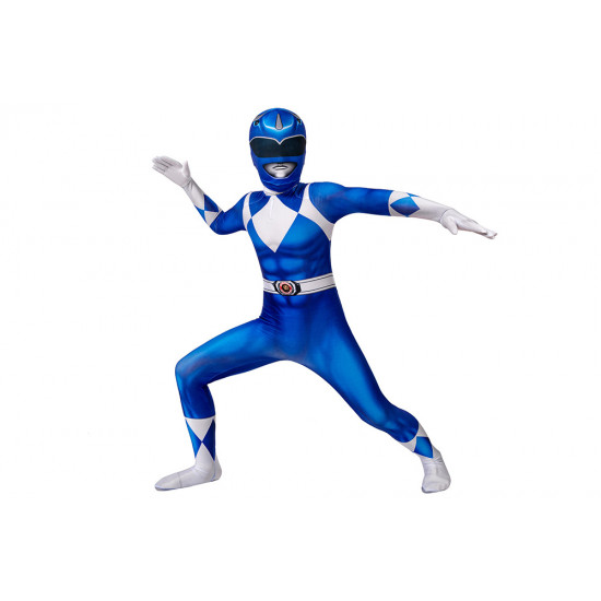 Power Rangers Billy Blue Ranger Kids 3D Jumpsuit Power Rangers Billy Blue Ranger Kids 3D Jumpsuit