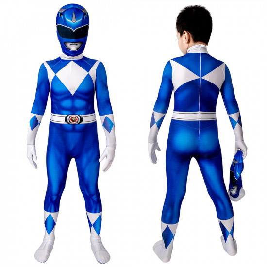 Power Rangers Billy Blue Ranger Kids 3D Jumpsuit Power Rangers Billy Blue Ranger Kids 3D Jumpsuit