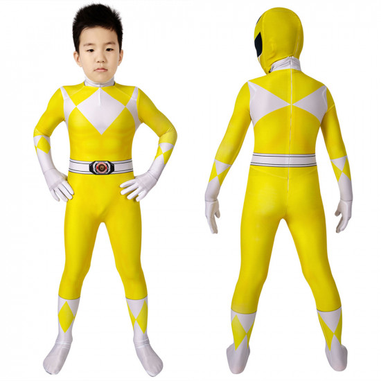 Power Rangers Trini Kwan Yellow Ranger Kids 3D Jumpsuit Power Rangers Trini Kwan Yellow Ranger Kids 3D Jumpsuit