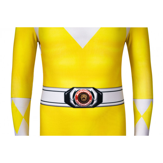 Power Rangers Trini Kwan Yellow Ranger Kids 3D Jumpsuit Power Rangers Trini Kwan Yellow Ranger Kids 3D Jumpsuit