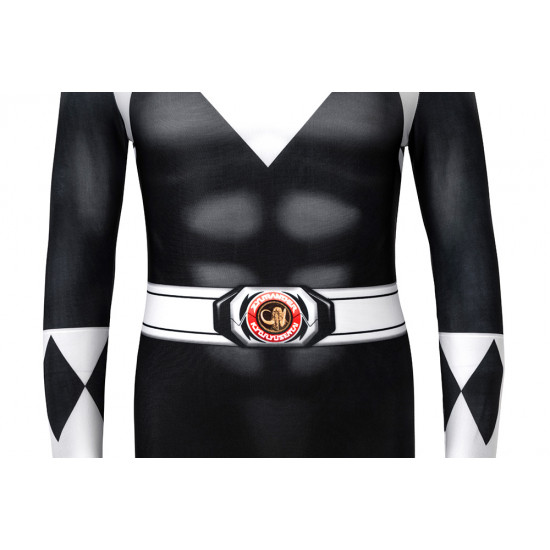 Power Rangers Zack Black Ranger Kids 3D Jumpsuit