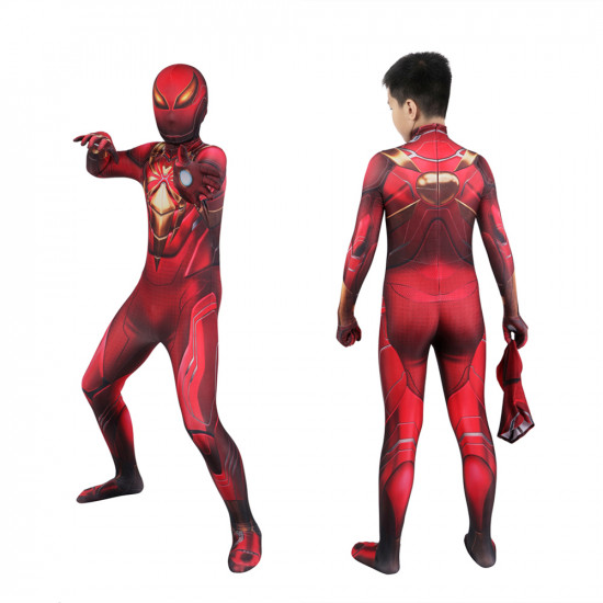 PS5 Marvel's Spider-Man Iron Spider Armor Kids Jumpsuit PS5 Marvel's Spider-Man Iron Spider Armor Kids Jumpsuit