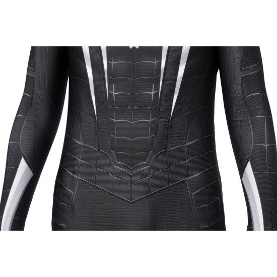 PS5 Spider-Man Miles Morales Symbiote Black Suit Kids Jumpsuit PS5 Spider-Man Miles Morales Symbiote Black Suit Kids Jumpsuit