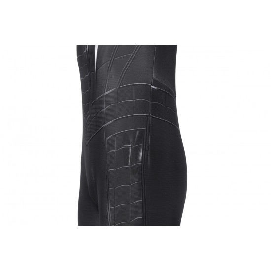PS5 Spider-Man Miles Morales Symbiote Black Suit Kids Jumpsuit PS5 Spider-Man Miles Morales Symbiote Black Suit Kids Jumpsuit