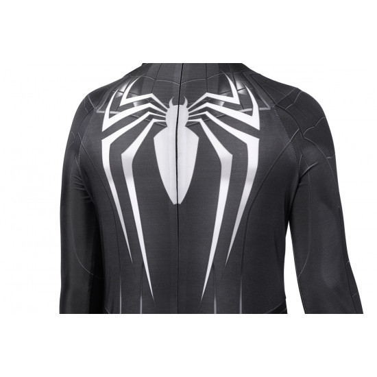 PS5 Spider-Man Miles Morales Symbiote Black Suit Kids Jumpsuit PS5 Spider-Man Miles Morales Symbiote Black Suit Kids Jumpsuit