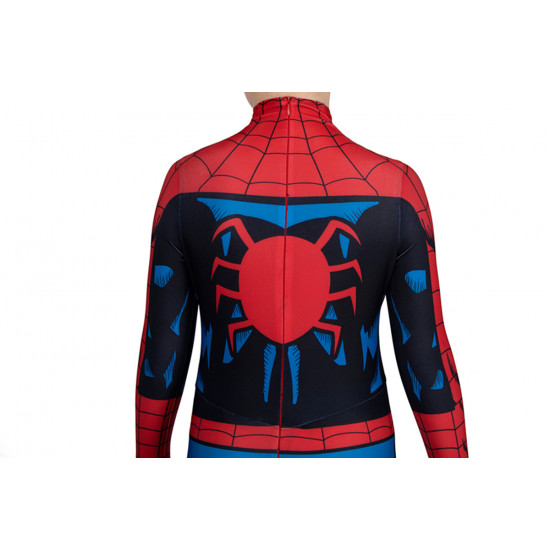 PS5 Spider-Man Vintage Comic Book Suit Kids Jumpsuit