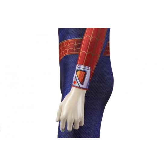 Spider-Man Across The Spider-Verse Peter Parker Pink Cosplay Costume
