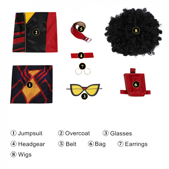Spider-Man Across The Spider-Verse Spider-Woman Jessica Drew Cosplay Costume