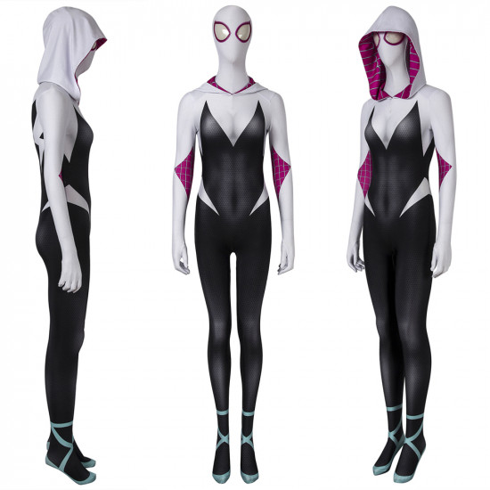Spider-Man Into The Spider-Verse Gwen Stacy 3D Zentai Jumpsuit Spider-Man Into The Spider-Verse Gwen Stacy 3D Zentai Jumpsuit