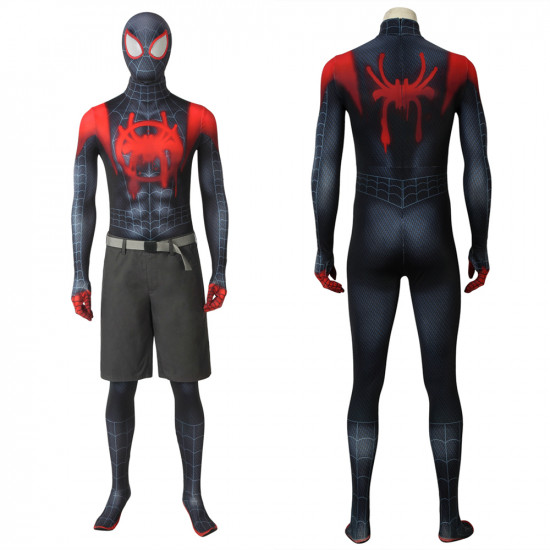 Spider-Man Into the Spider-Verse Miles Morales Cosplay Costume Spider-Man Into the Spider-Verse Miles Morales Cosplay Costume