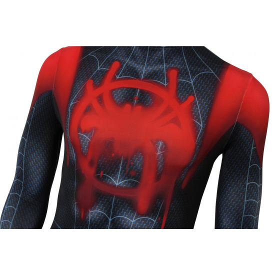 Spider-Man Into the Spider-Verse Miles Morales Cosplay Costume Spider-Man Into the Spider-Verse Miles Morales Cosplay Costume