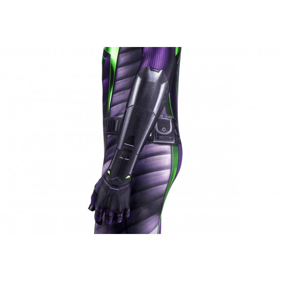 Spider-Man Miles Morales Purple Reign Suit Cosplay Jumpsuit