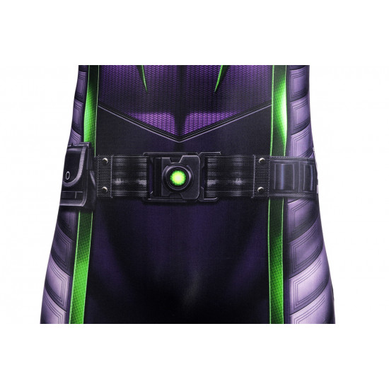 Spider-Man Miles Morales Purple Reign Suit Cosplay Jumpsuit