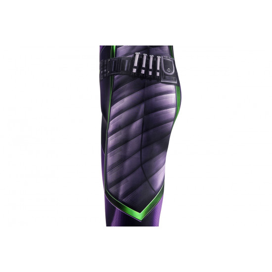 Spider-Man Miles Morales Purple Reign Suit Cosplay Jumpsuit