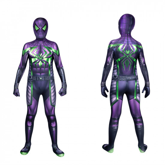 Spider-Man Miles Morales Purple Reign Suit Kids Jumpsuit