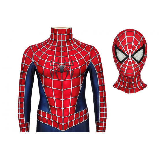 Spider-Man Peter Parker Kids 3D Jumpsuit Zentai