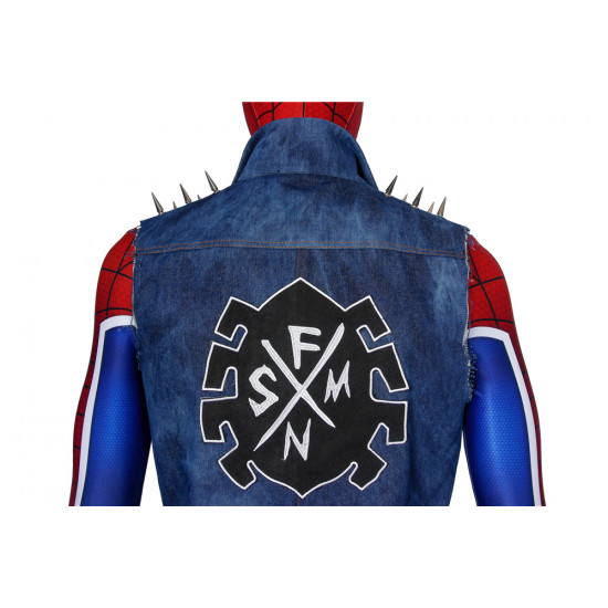 Spider-Man PS4 Spider-Punk 3D Jumpsuit Zentai