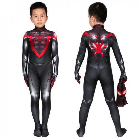 Spider-Man PS5 Miles Morales Kids 3D Jumpsuit Spider-Man PS5 Miles Morales Kids 3D Jumpsuit