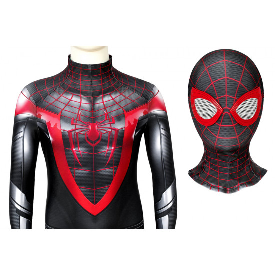 Spider-Man PS5 Miles Morales Kids 3D Jumpsuit Spider-Man PS5 Miles Morales Kids 3D Jumpsuit