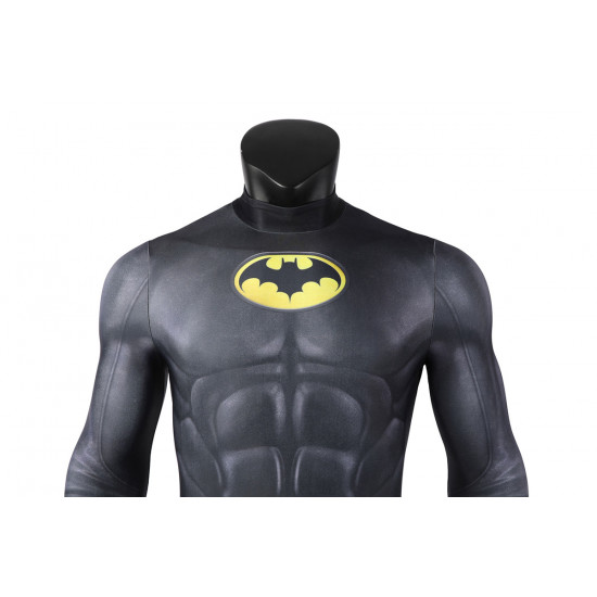 The Flash Bruce Wayne Michael Keaton Batman Jumpsuit with Cloak