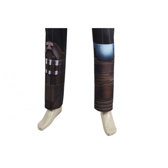 The Mandalorian 3 Mandalorian Din Djarin Jumpsuit with Cloak