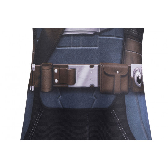 The Mandalorian 3 Mandalorian Din Djarin Jumpsuit with Cloak