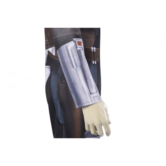 The Mandalorian 3 Mandalorian Din Djarin Jumpsuit with Cloak